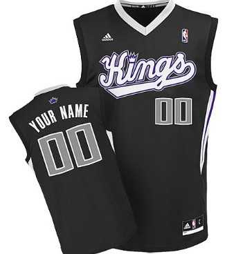 Men & Youth Customized Sacramento Kings Black Jersey->customized nba jersey->Custom Jersey